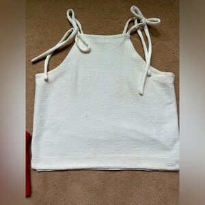 Madewell tank top with tie shoulders size medium